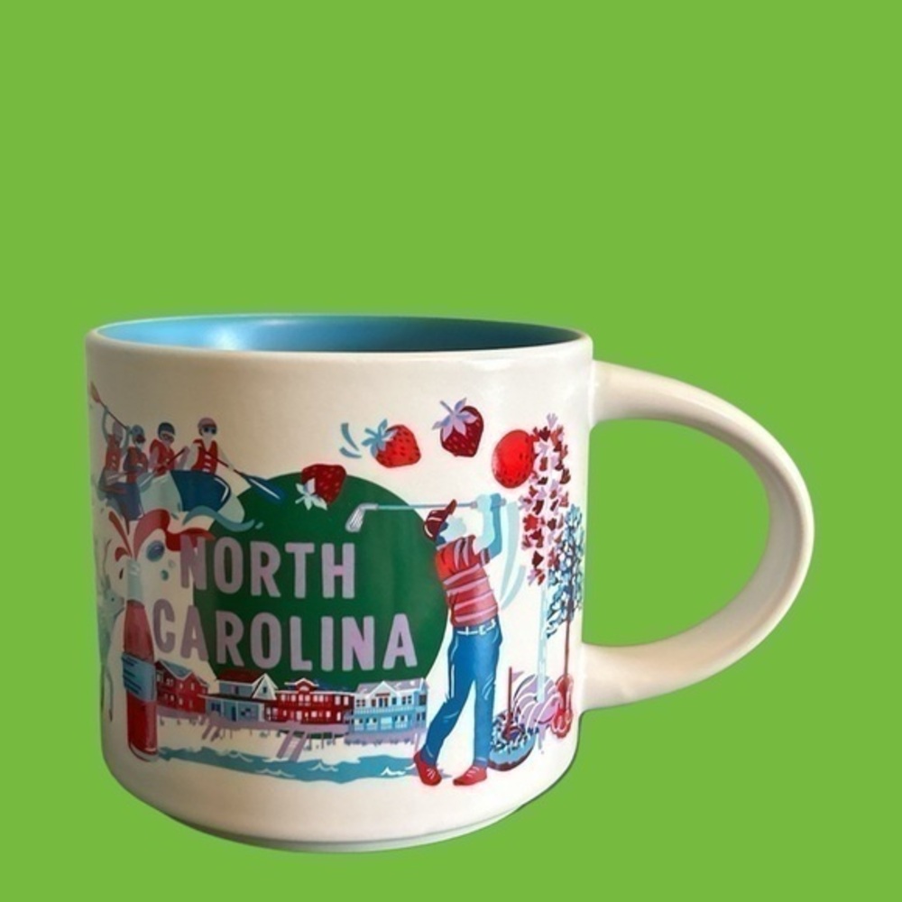 Brand new right out of Starbucks, the new North Carolina discovery series mug